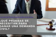 ¿Qué pruebas se necesitan para ganar una demanda civil?