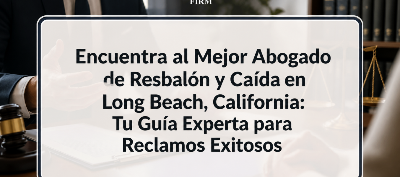 Encuentra al Mejor Abogado de Resbalón y Caída en Long Beach, California: Tu Guía Experta para Reclamos Exitosos