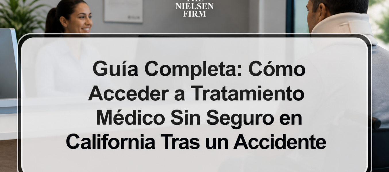 Guía Completa: Cómo Acceder a Tratamiento Médico Sin Seguro en California Tras un Accidente