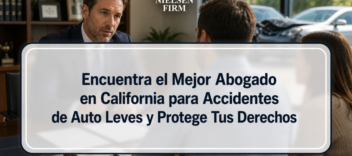 Encuentra el Mejor Abogado en California para Accidentes de Auto Leves y Protege Tus Derechos